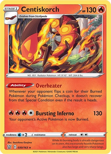 Image for Centiskorch (030/163) - Pokemon