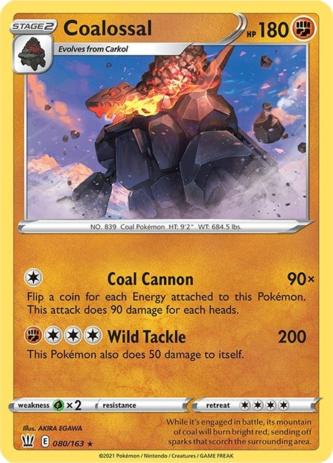 Image for Coalossal (080/163) - Pokemon