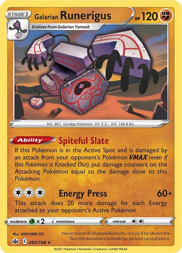 Image for Galarian Runerigus (083/198) - Pokemon
