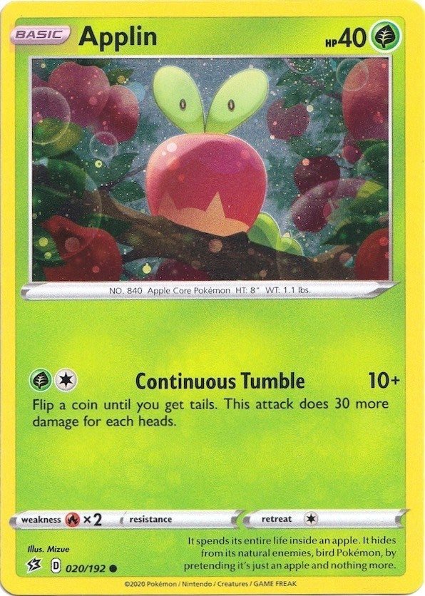 Applin - 020/192 (Cosmos Holo) (020/192)