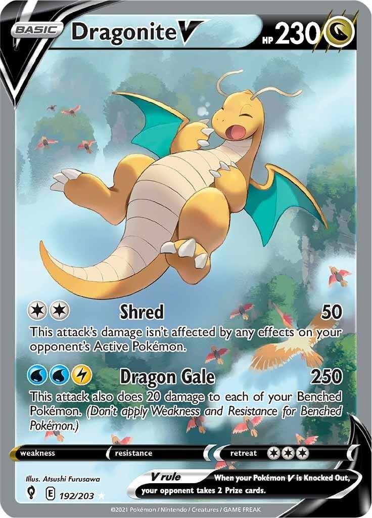 Image for Dragonite V (Alternate Full Art) (192/203) - Pokemon