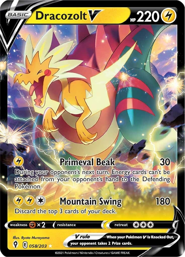 Image for Dracozolt V (058/203) - Pokemon