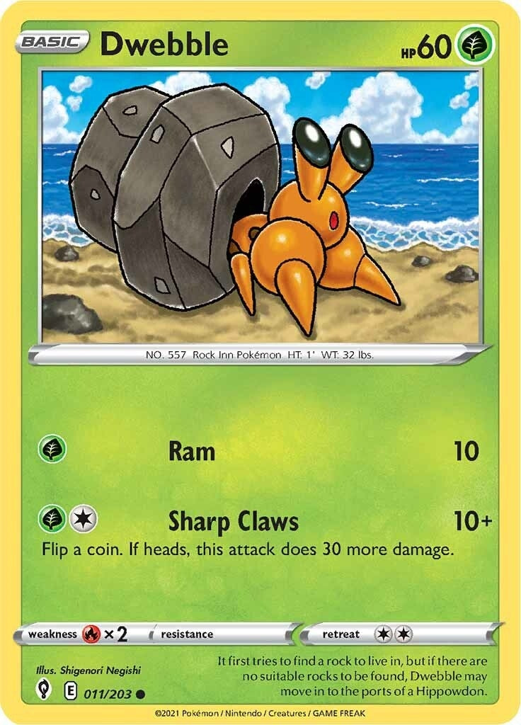 Image for Dwebble (011/203) - Pokemon