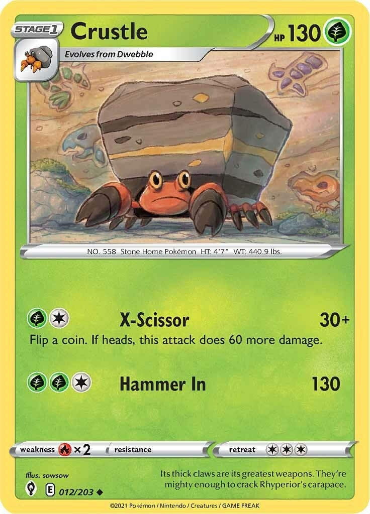 Image for Crustle (012/203) - Pokemon