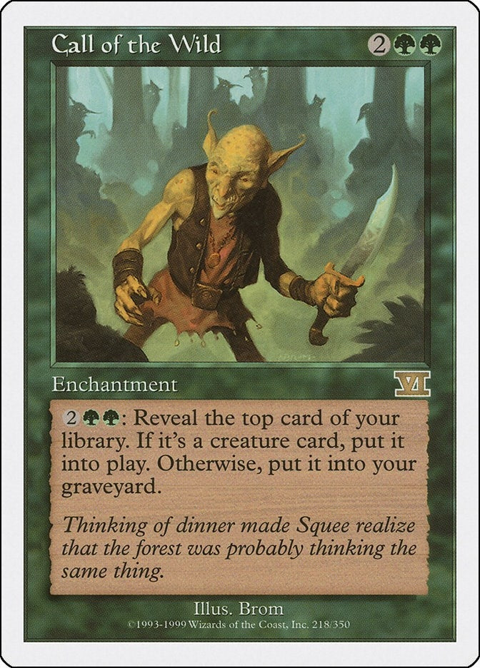 Image for Call of the Wild (218) - Magic: The Gathering