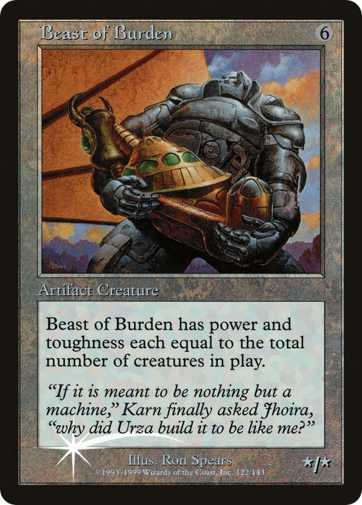 Image for Beast of Burden (No Date) (5) - Magic: The Gathering