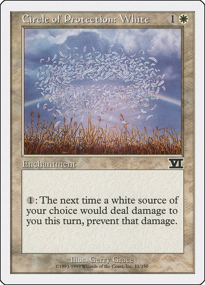 Image for Circle of Protection: White (12) - Magic: The Gathering