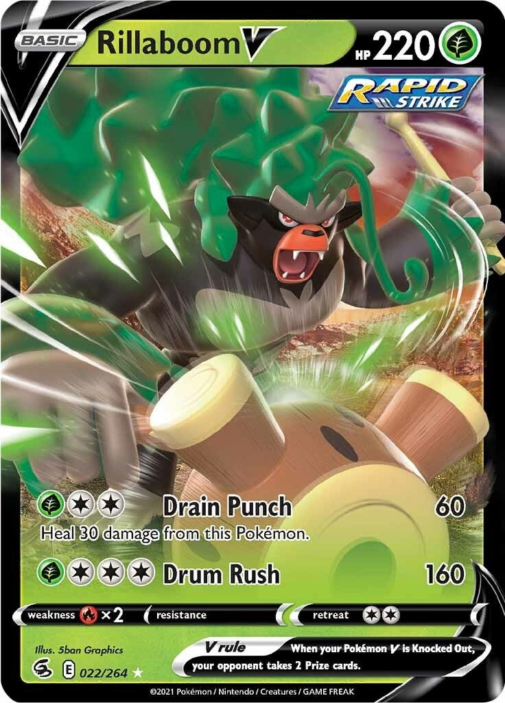Image for Rillaboom V (022/264) - Pokemon