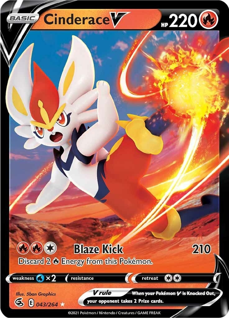 Image for Cinderace V (43) (043/264) - Pokemon