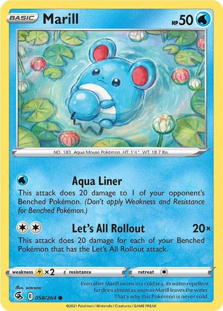 Image for Marill (058/264) - Pokemon