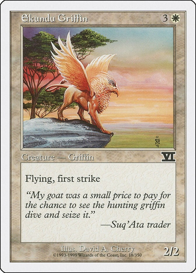 Image for Ekundu Griffin (18) - Magic: The Gathering