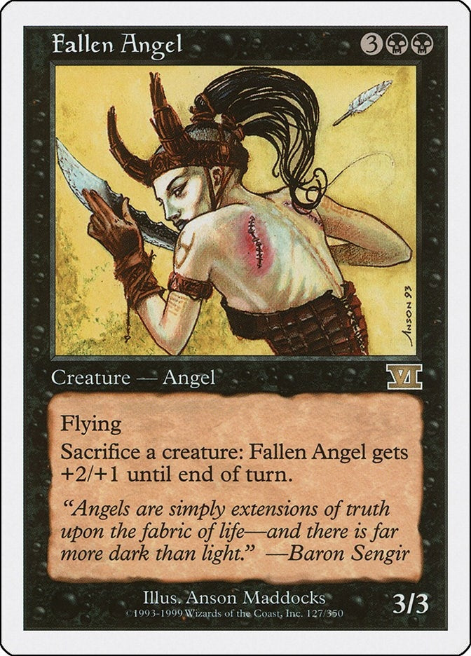 Image for Fallen Angel (127) - Magic: The Gathering