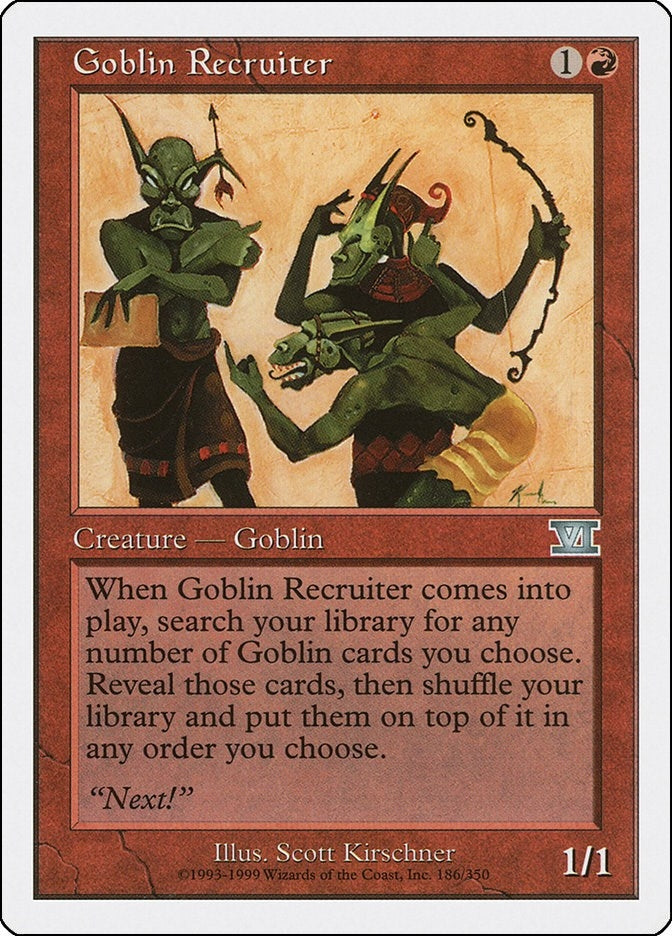 Image for Goblin Recruiter (186) - Magic: The Gathering