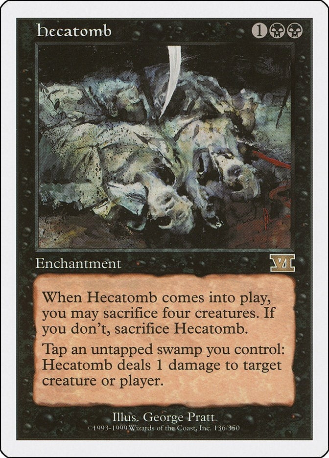 Image for Hecatomb (136) - Magic: The Gathering