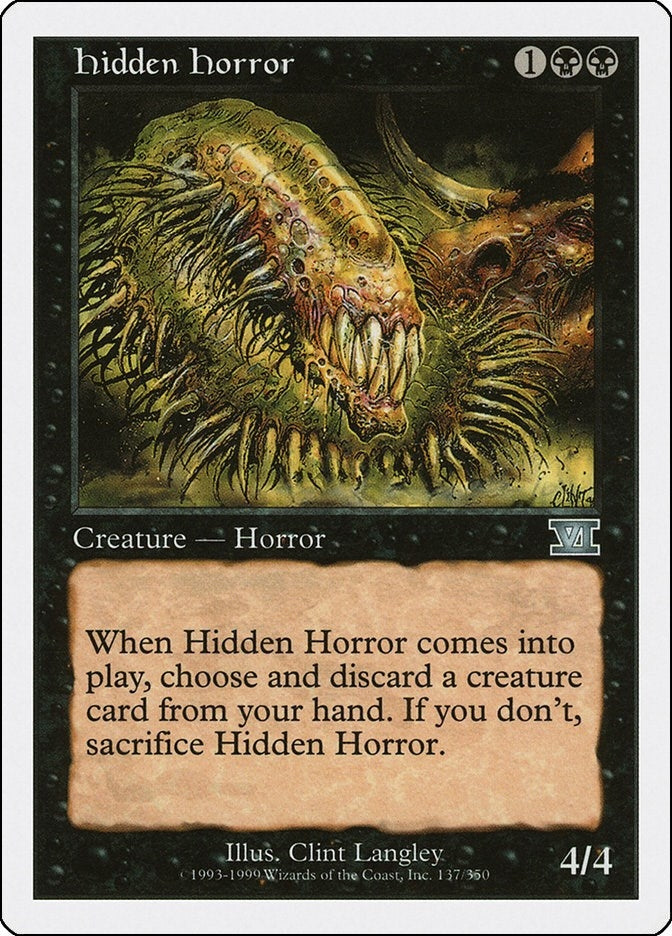 Image for Hidden Horror (137) - Magic: The Gathering