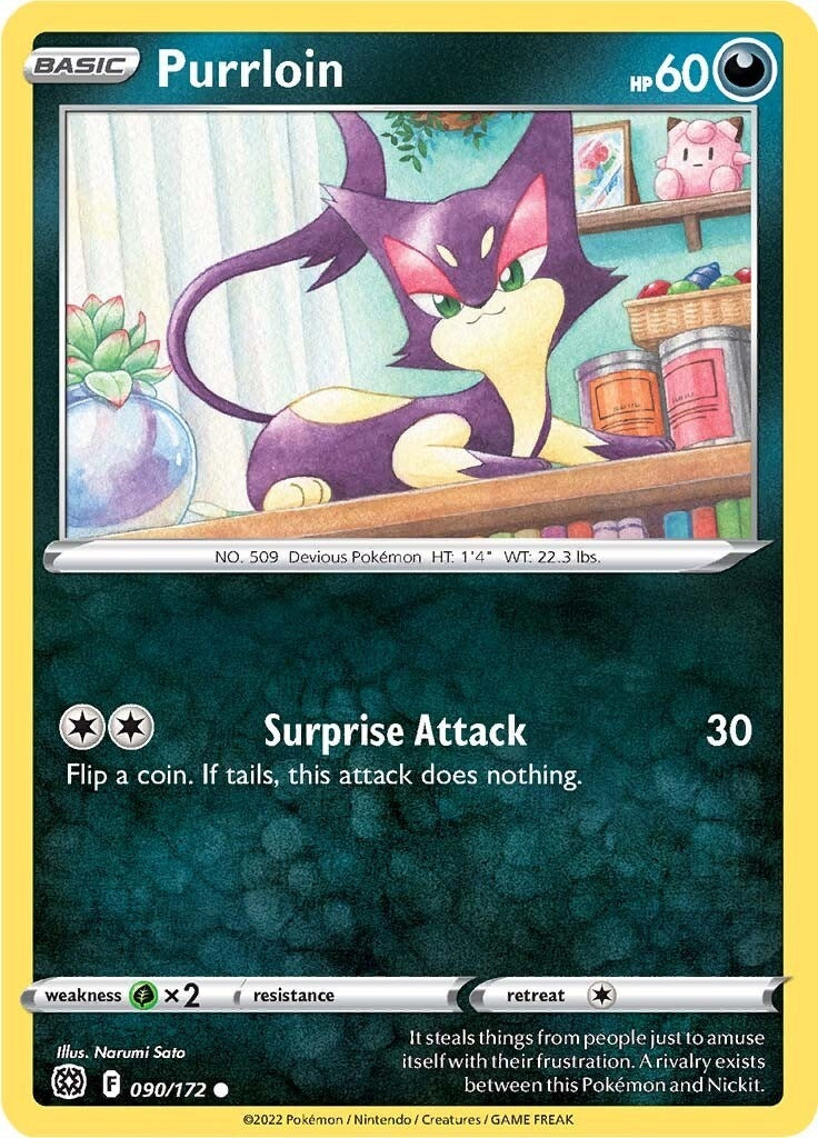 Image for Purrloin (090/172) - Pokemon
