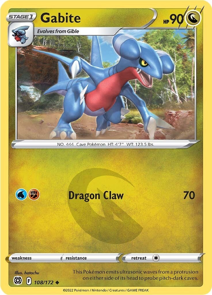 Image for Gabite (108/172) - Pokemon