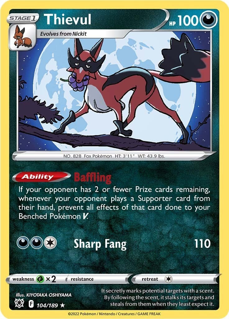 Image for Thievul (104/189) - Pokemon