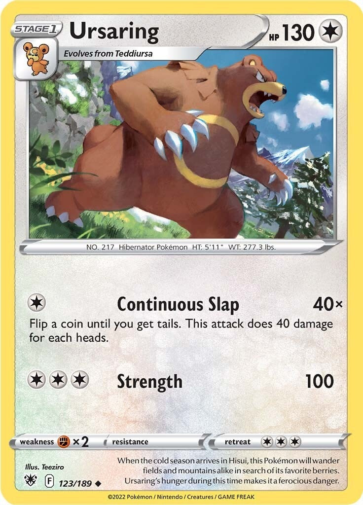 Image for Ursaring (123/189) - Pokemon