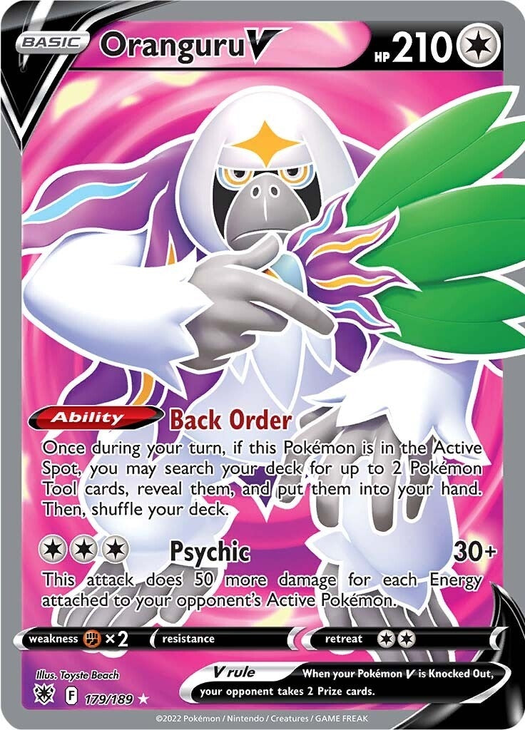 Image for Oranguru V (Full Art) (179/189) - Pokemon