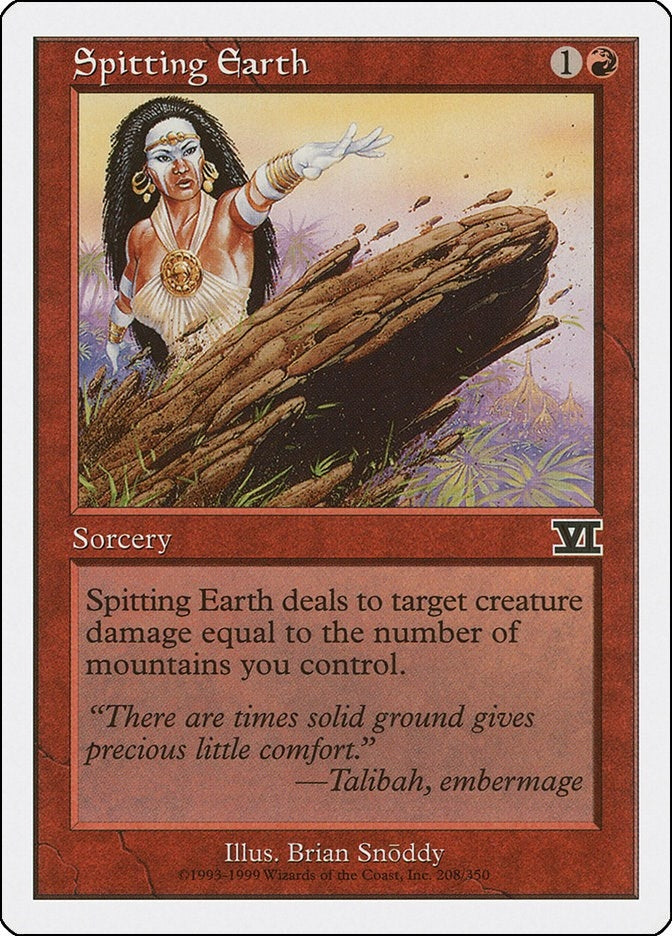 Image for Spitting Earth (208) - Magic: The Gathering