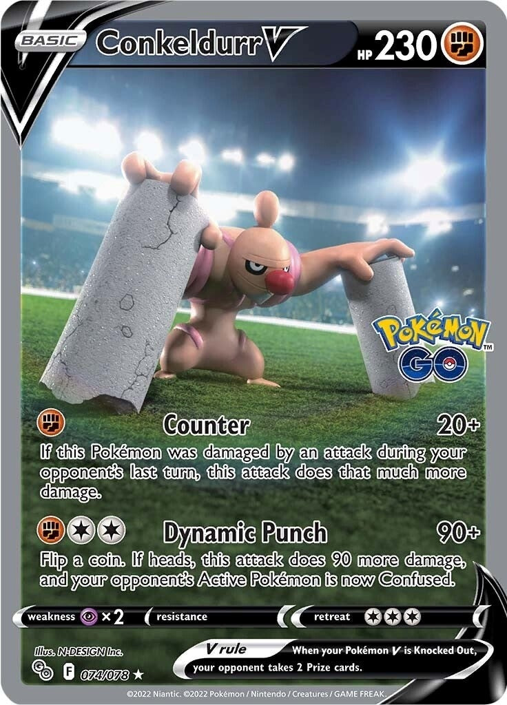 Image for Conkeldurr V (Alternate Full Art) (074/078) - Pokemon