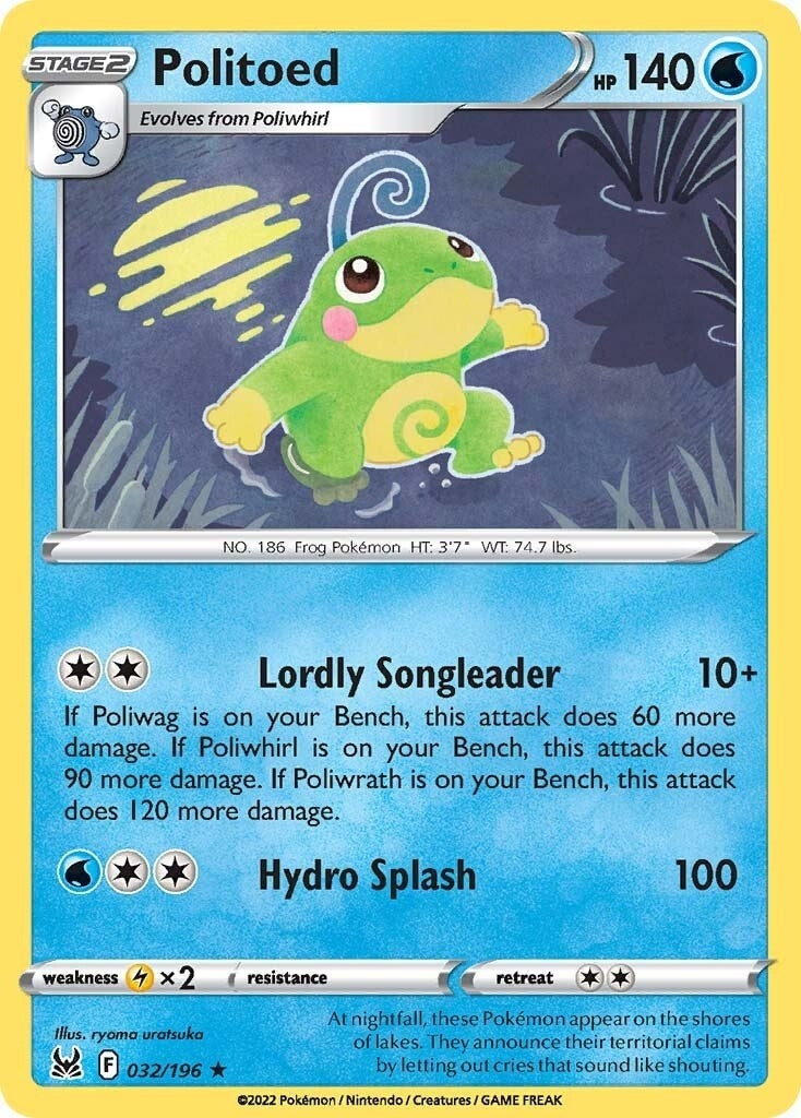 Image for Politoed (032/196) - Pokemon