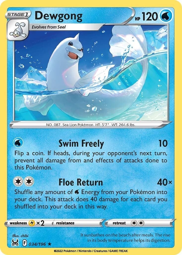 Image for Dewgong (034/196) - Pokemon