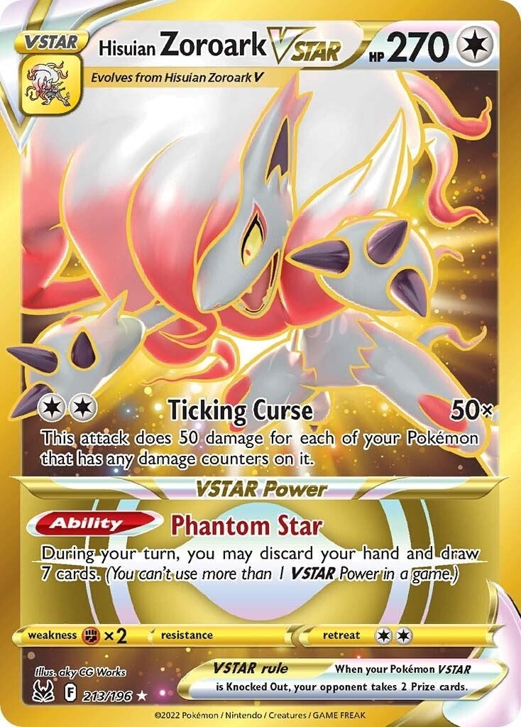 Image for Hisuian Zoroark VSTAR (213) (Secret) (213/196) - Pokemon