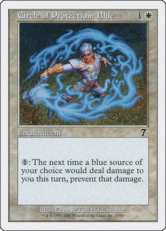 Image for Circle of Protection: Blue (7) - Magic: The Gathering