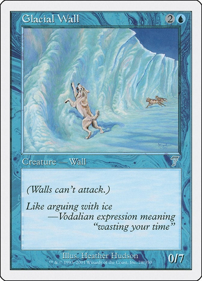 Image for Glacial Wall (78) - Magic: The Gathering