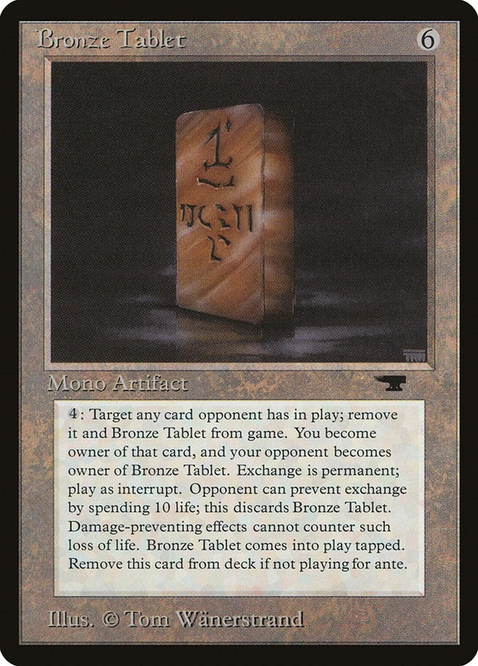 Image for Bronze Tablet - Magic: The Gathering
