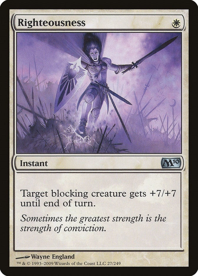 Image for Righteousness (27) - Magic: The Gathering