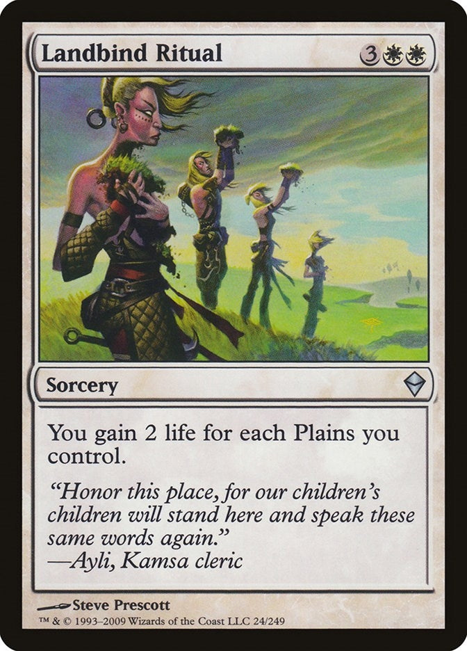 Image for Landbind Ritual (24) - Magic: The Gathering