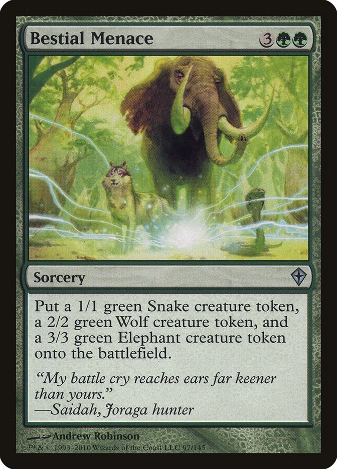 Image for Bestial Menace (97) - Magic: The Gathering
