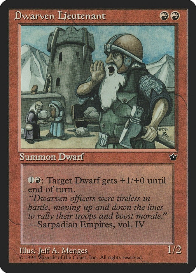 Image for Dwarven Lieutenant - Magic: The Gathering