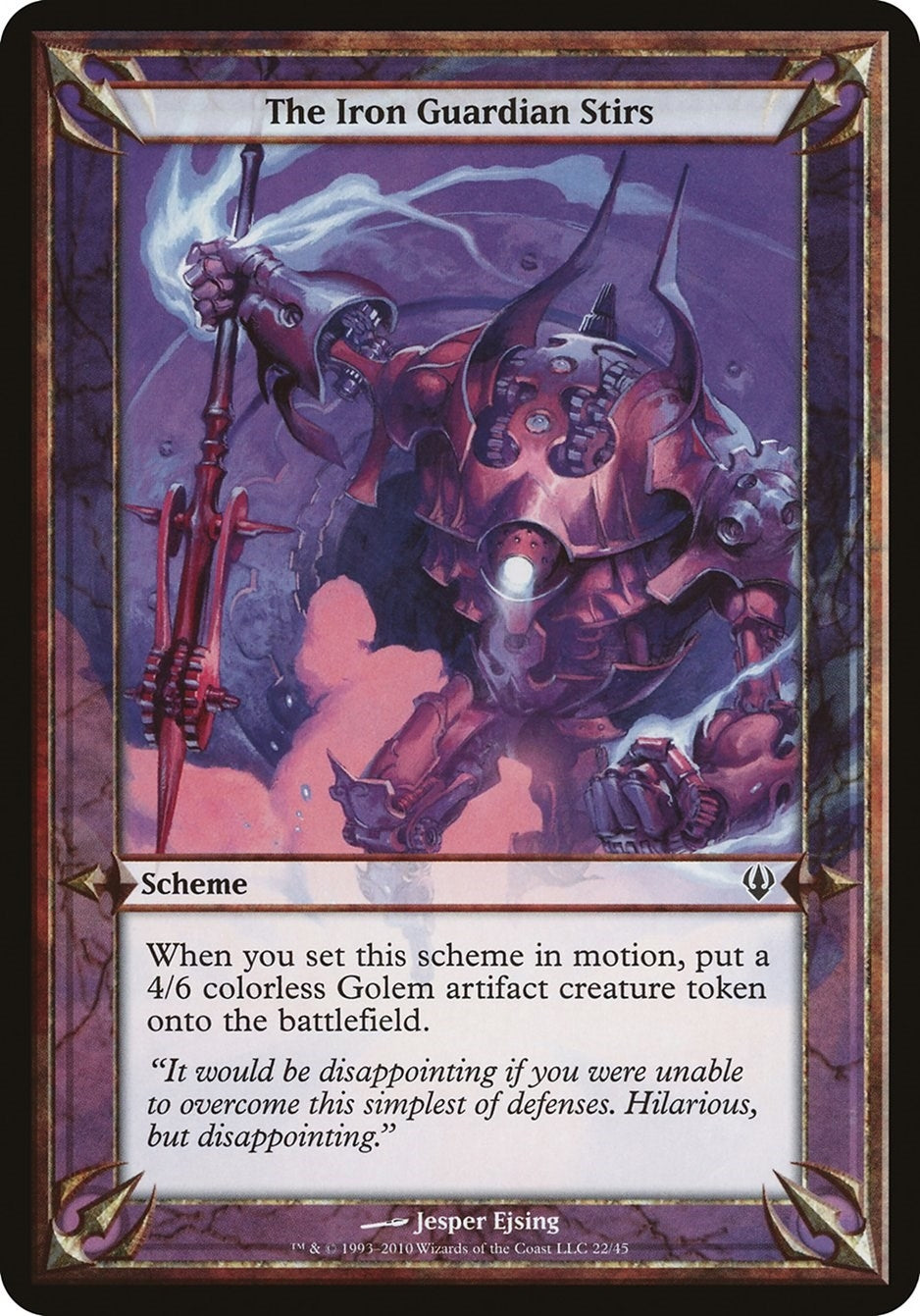 Image for The Iron Guardian Stirs (Archenemy) - Magic: The Gathering