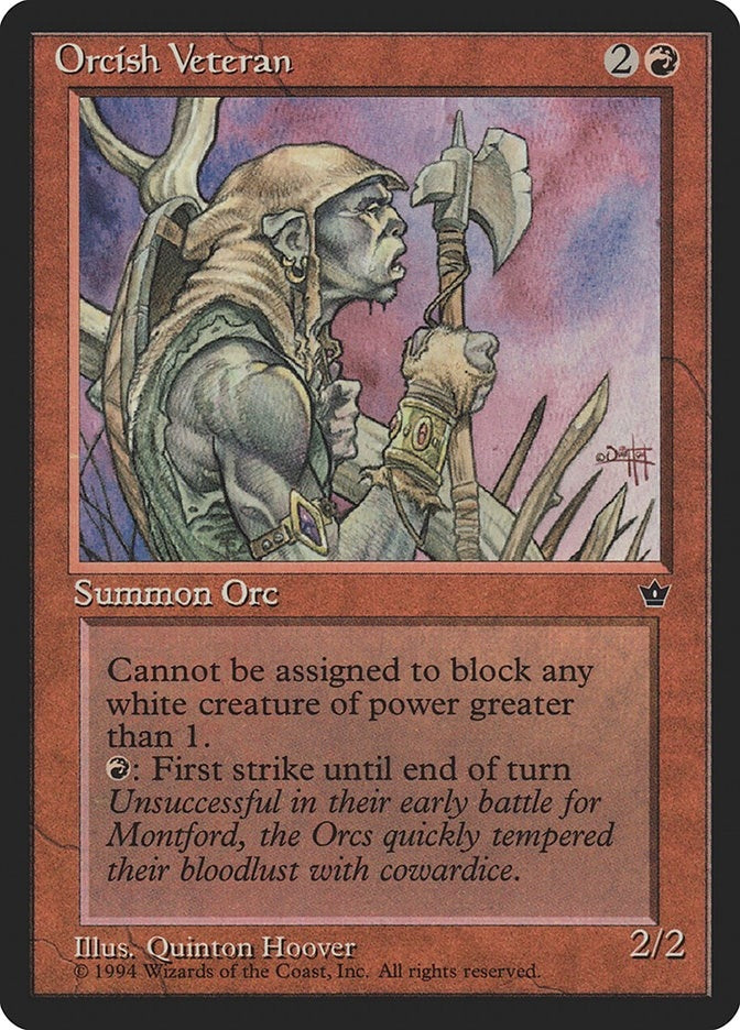 Image for Orcish Veteran (Hoover) - Magic: The Gathering