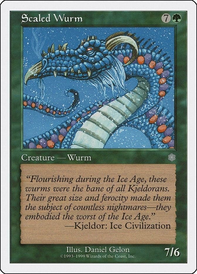 Image for Scaled Wurm - Magic: The Gathering