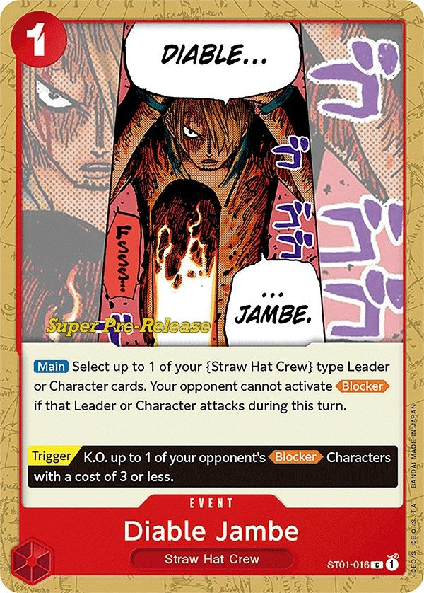 Image for Diable Jambe (ST01-016) - One Piece Card Game