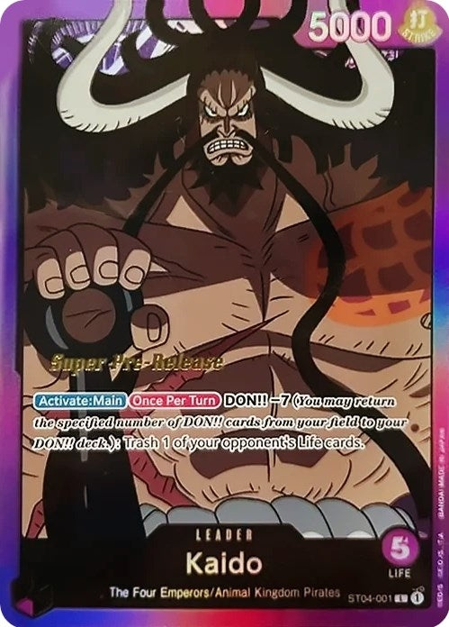 Image for Kaido (001) (ST04-001) - One Piece Card Game