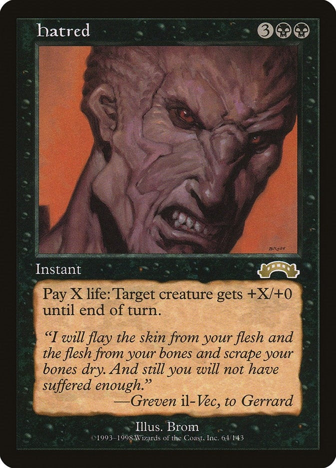 Image for Hatred (64) - Magic: The Gathering