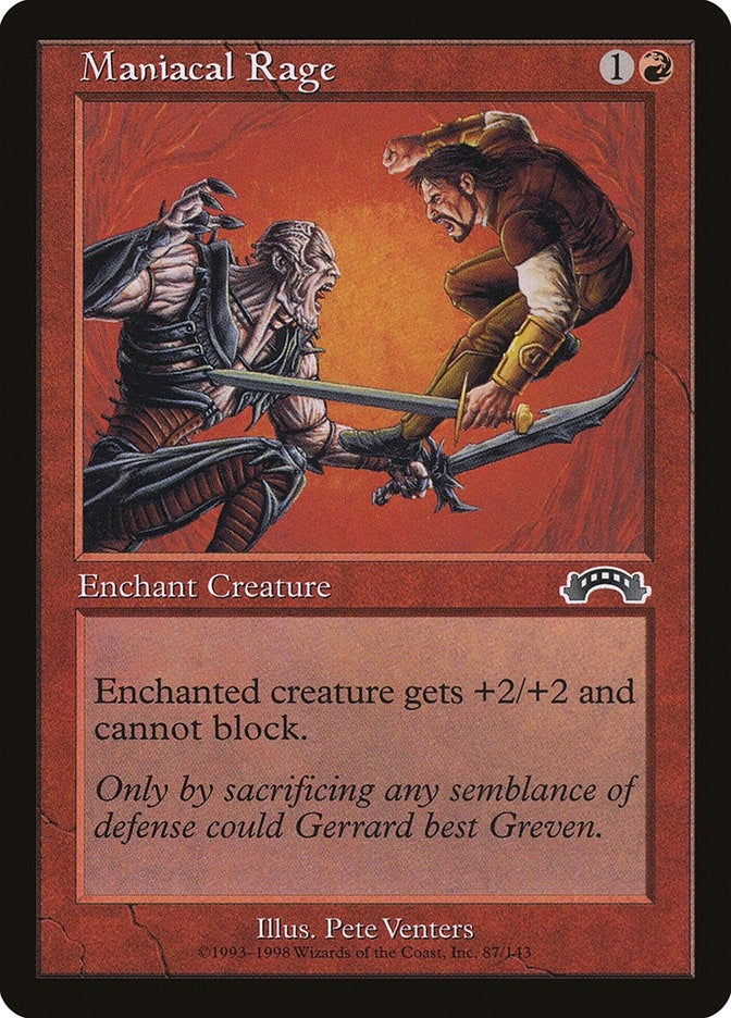 Image for Maniacal Rage (87) - Magic: The Gathering