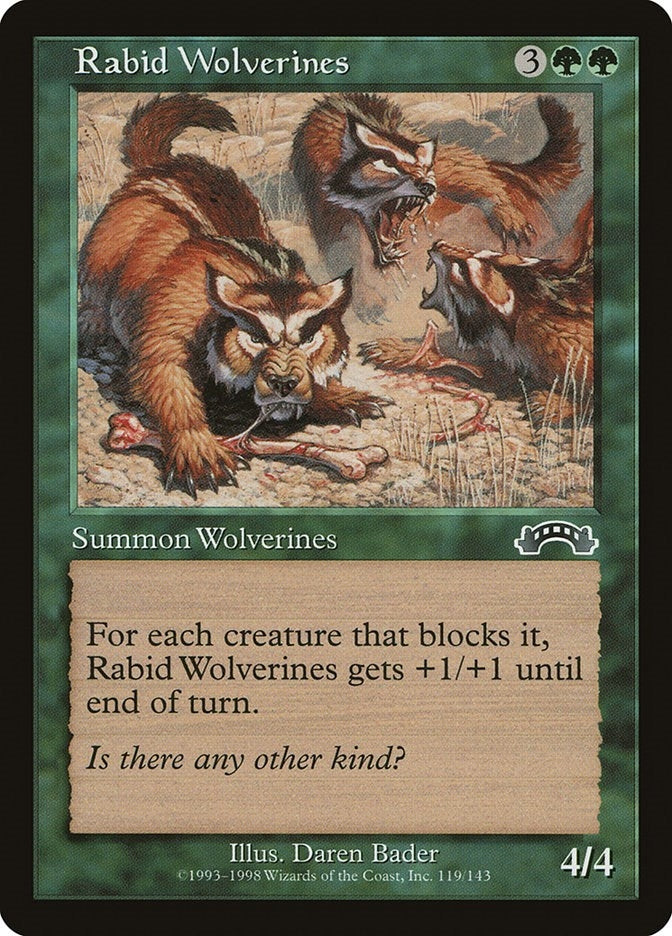 Image for Rabid Wolverines (119) - Magic: The Gathering
