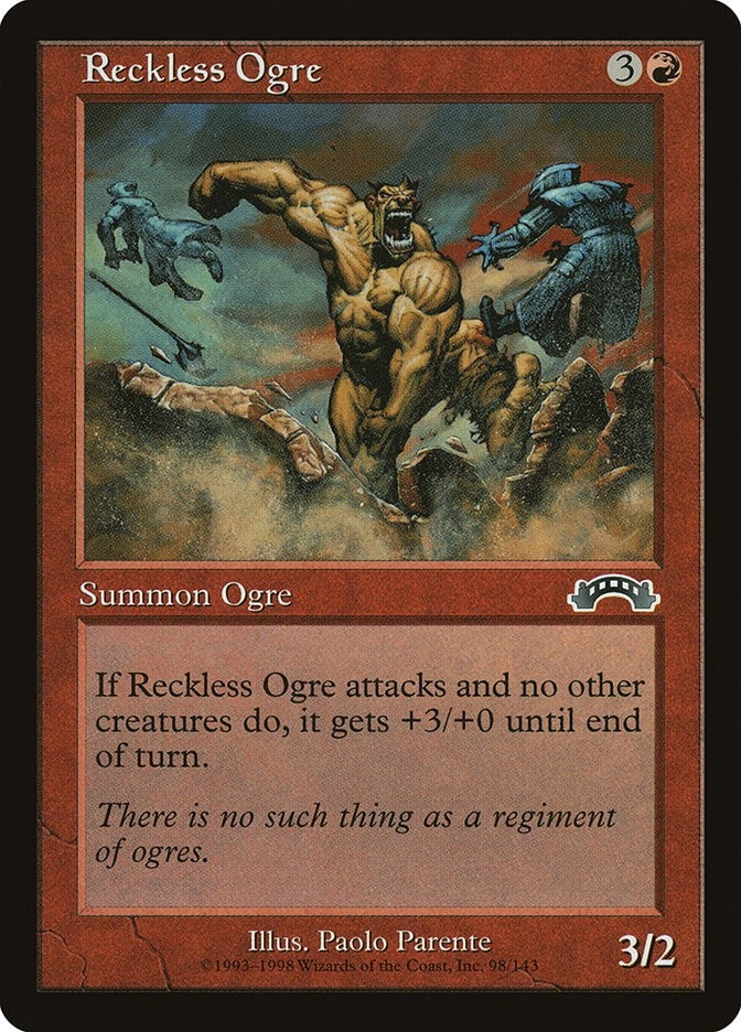 Image for Reckless Ogre (98) - Magic: The Gathering