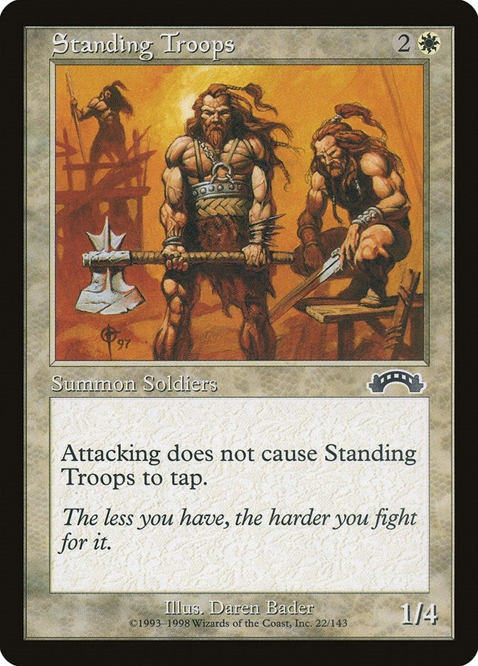 Image for Standing Troops (22) - Magic: The Gathering