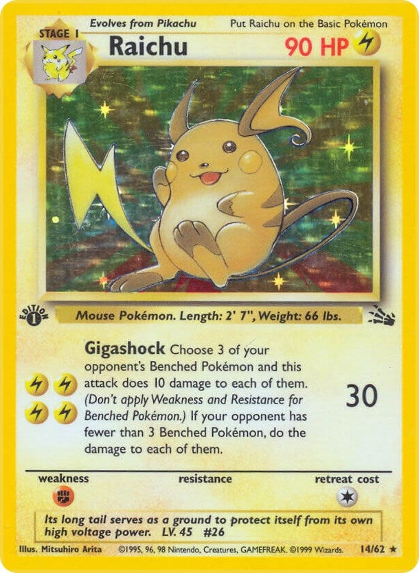 Image for Raichu (14) (14/62) - Pokemon