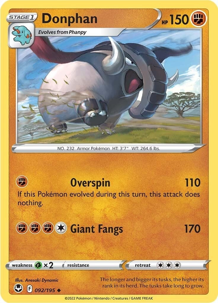 Image for Donphan (092/195) - Pokemon
