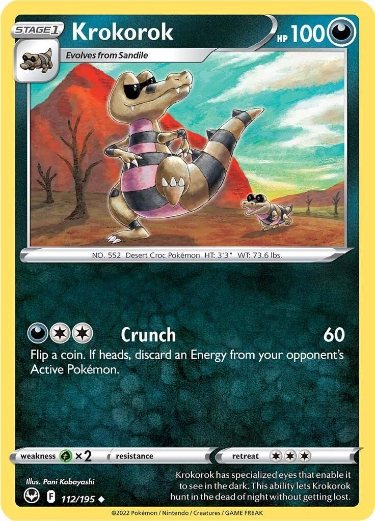Image for Krokorok (112/195) - Pokemon