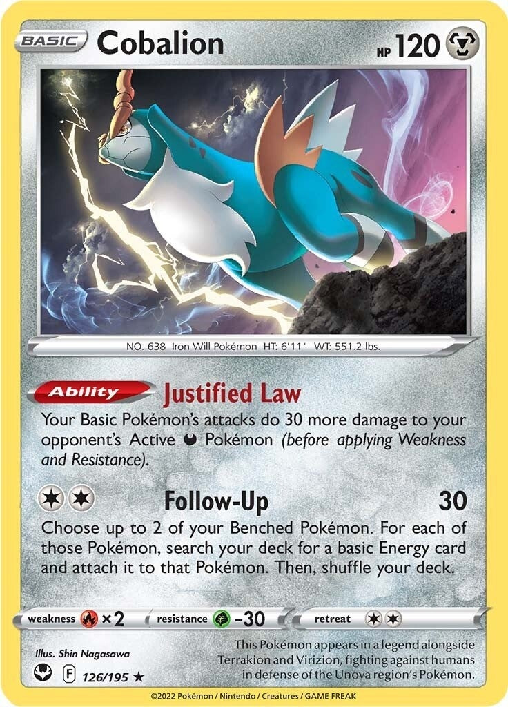 Image for Cobalion (126/195) - Pokemon